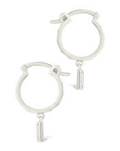 Load image into Gallery viewer, Sterling Silver Oaklyn Micro Hoops