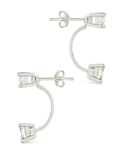 Load image into Gallery viewer, Sterling Silver Brilliant Cut Duo Jackets