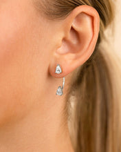 Load image into Gallery viewer, Sterling Silver Pear Cut Duo Jackets