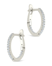 Load image into Gallery viewer, Sterling Silver Lilia CZ Infinity Hoops