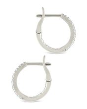 Load image into Gallery viewer, Sterling Silver Lilia CZ Infinity Hoops