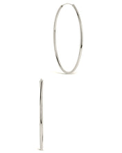 Load image into Gallery viewer, 2.7" Infinity Hoop Earrings