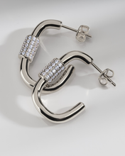Load image into Gallery viewer, Oval Carabiner Hoops