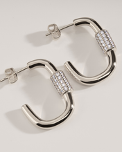 Load image into Gallery viewer, Oval Carabiner Hoops