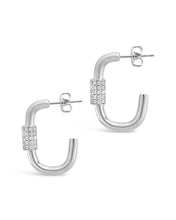 Load image into Gallery viewer, Oval Carabiner Hoops