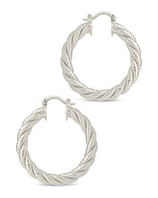 Load image into Gallery viewer, Cerys Statement Woven Hoop Earrings