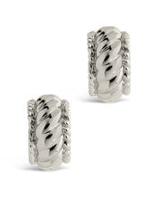 Load image into Gallery viewer, Kalina Quilted Huggie Hoop Earrings