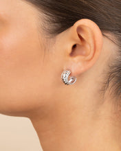Load image into Gallery viewer, Kalina Quilted Huggie Hoop Earrings