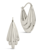 Load image into Gallery viewer, Elodie Textured Statement Hoop Earrings