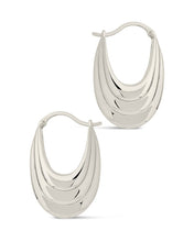 Load image into Gallery viewer, Elodie Textured Statement Hoop Earrings