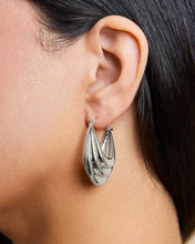 Load image into Gallery viewer, Elodie Textured Statement Hoop Earrings