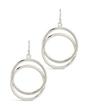 Load image into Gallery viewer, Claudie Interlocking Circle Dangle Earrings