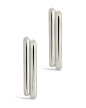Load image into Gallery viewer, Baguette Hoop Earrings