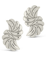 Load image into Gallery viewer, Twisted Croissant Stud Earrings