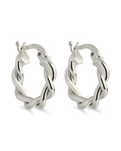 Load image into Gallery viewer, Hazel Textured Twisted Hoop Earrings