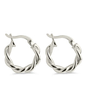 Load image into Gallery viewer, Hazel Textured Twisted Hoop Earrings