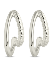 Load image into Gallery viewer, Arcadia Double Row Huggie Hoop Earrings