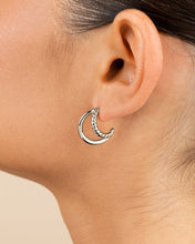 Load image into Gallery viewer, Arcadia Double Row Huggie Hoop Earrings