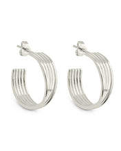 Load image into Gallery viewer, Katya Textured Hoop Earrings