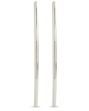 Load image into Gallery viewer, Textured Delicate Threader Hoop Earrings