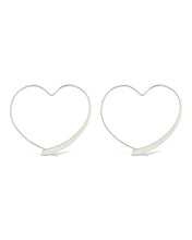 Load image into Gallery viewer, Rorie Heart Threader Hoops