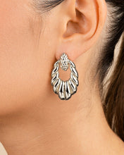 Load image into Gallery viewer, Enid Textured Door Knocker Stud Earrings