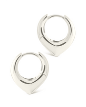 Load image into Gallery viewer, Colby Pointed Teardrop Hoops