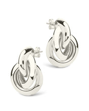 Load image into Gallery viewer, Ashton Layered Door Knocker Stud Earrings