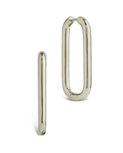 Load image into Gallery viewer, Kaylani Elongated Geo Hoops