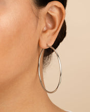 Load image into Gallery viewer, Sterling Silver Hoop Earrings