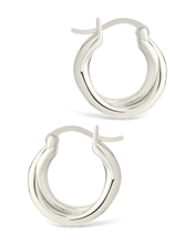 Load image into Gallery viewer, Sterling Silver Janice Twisted Hoop Earrings