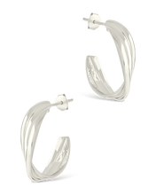 Load image into Gallery viewer, Sterling Silver Monique Twisted Stud Earrings