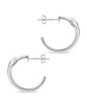 Load image into Gallery viewer, Sterling Silver Kaira Crossbar Hoops