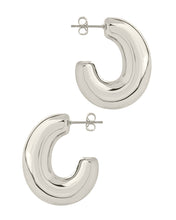 Load image into Gallery viewer, Avril Elongated Chunky Hoop Earrings