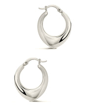 Load image into Gallery viewer, Indy Elongated Hoop Earrings