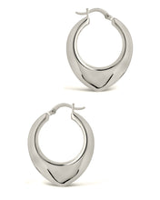 Load image into Gallery viewer, Indy Elongated Hoop Earrings