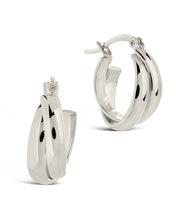 Load image into Gallery viewer, Claire Twist Hoop Earrings