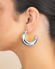 Load image into Gallery viewer, Eclipse Polished Hoop Earrings
