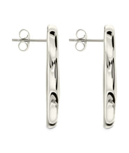 Load image into Gallery viewer, Monet Molten Metal Bar Stud Earrings
