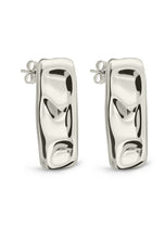 Load image into Gallery viewer, Monet Molten Metal Bar Stud Earrings