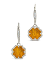 Load image into Gallery viewer, Rose Petal Short Drop Earrings