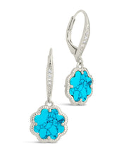 Load image into Gallery viewer, Rose Petal Short Drop Earrings