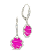 Load image into Gallery viewer, Rose Petal Short Drop Earrings