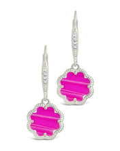 Load image into Gallery viewer, Rose Petal Short Drop Earrings