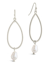 Load image into Gallery viewer, Elyse Pearl & Oval Drop Dangle Earrings