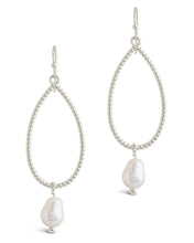 Load image into Gallery viewer, Elyse Pearl & Oval Drop Dangle Earrings