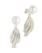 Load image into Gallery viewer, Chérie Pearl Shell Drop Stud Earrings