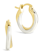 Load image into Gallery viewer, Sterling Silver Janice Twisted Hoop Earrings