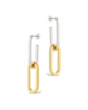 Load image into Gallery viewer, Doreen Mixed Metal Oval Drops
