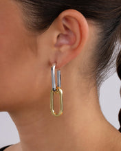 Load image into Gallery viewer, Doreen Mixed Metal Oval Drops